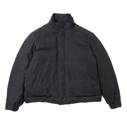 Nubuck Leather Down Jacket