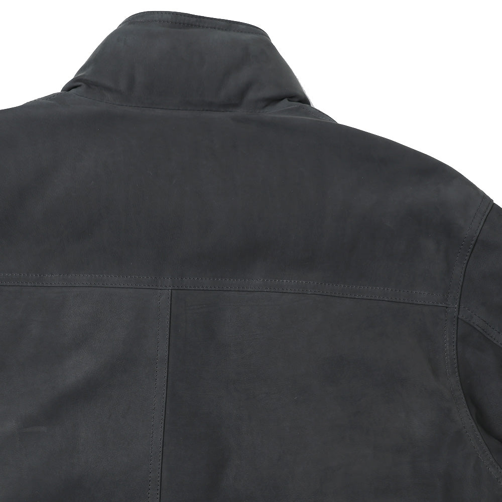 Nubuck Leather Down Jacket