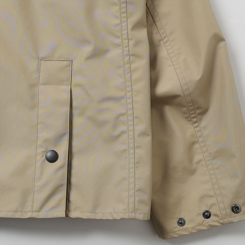 Nylon polyurethane laminate x cotton corduroy Barbour W name J909