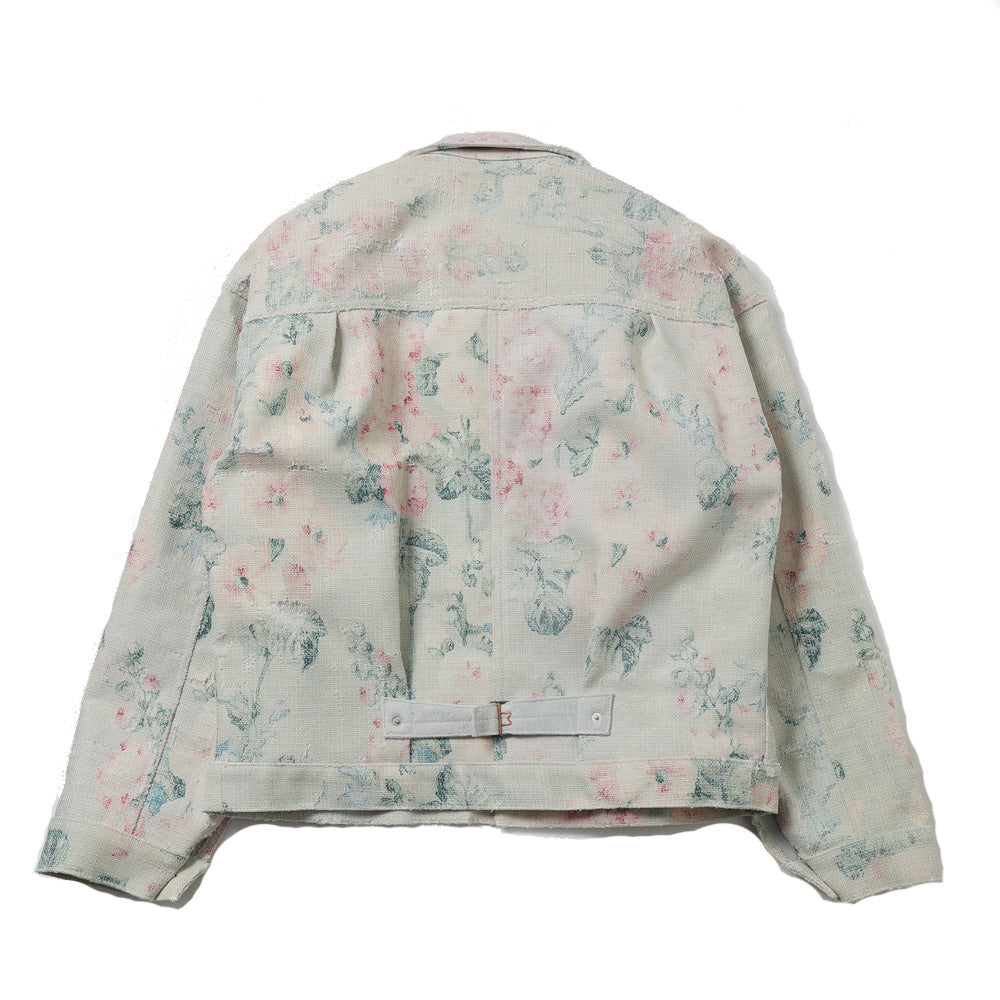 JUNYA WATANABE MAN) レーヨンリネン花柄プリント×牛革 Levi's Wネーム