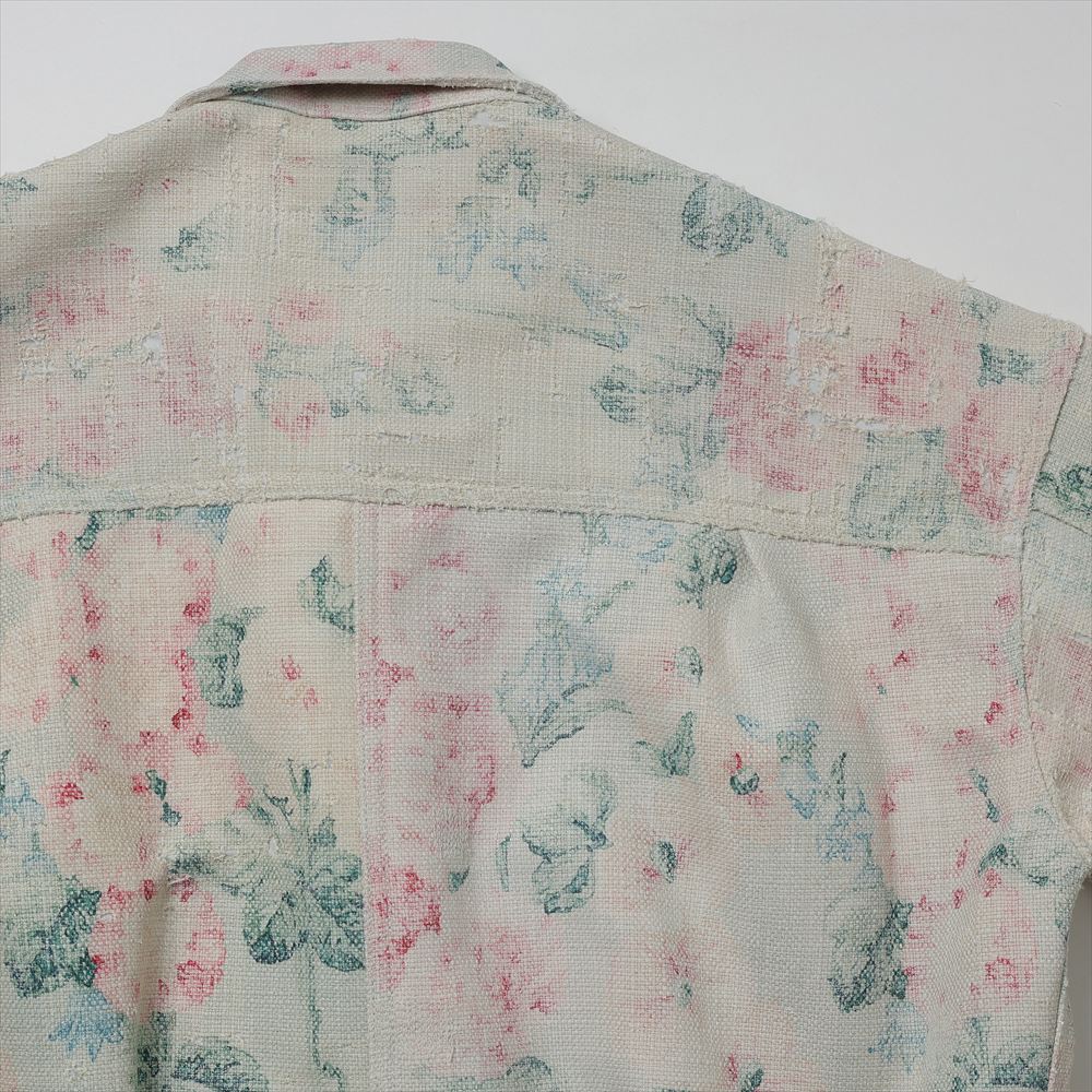 Rayon linen floral print x cowhide Levi's W-name J204