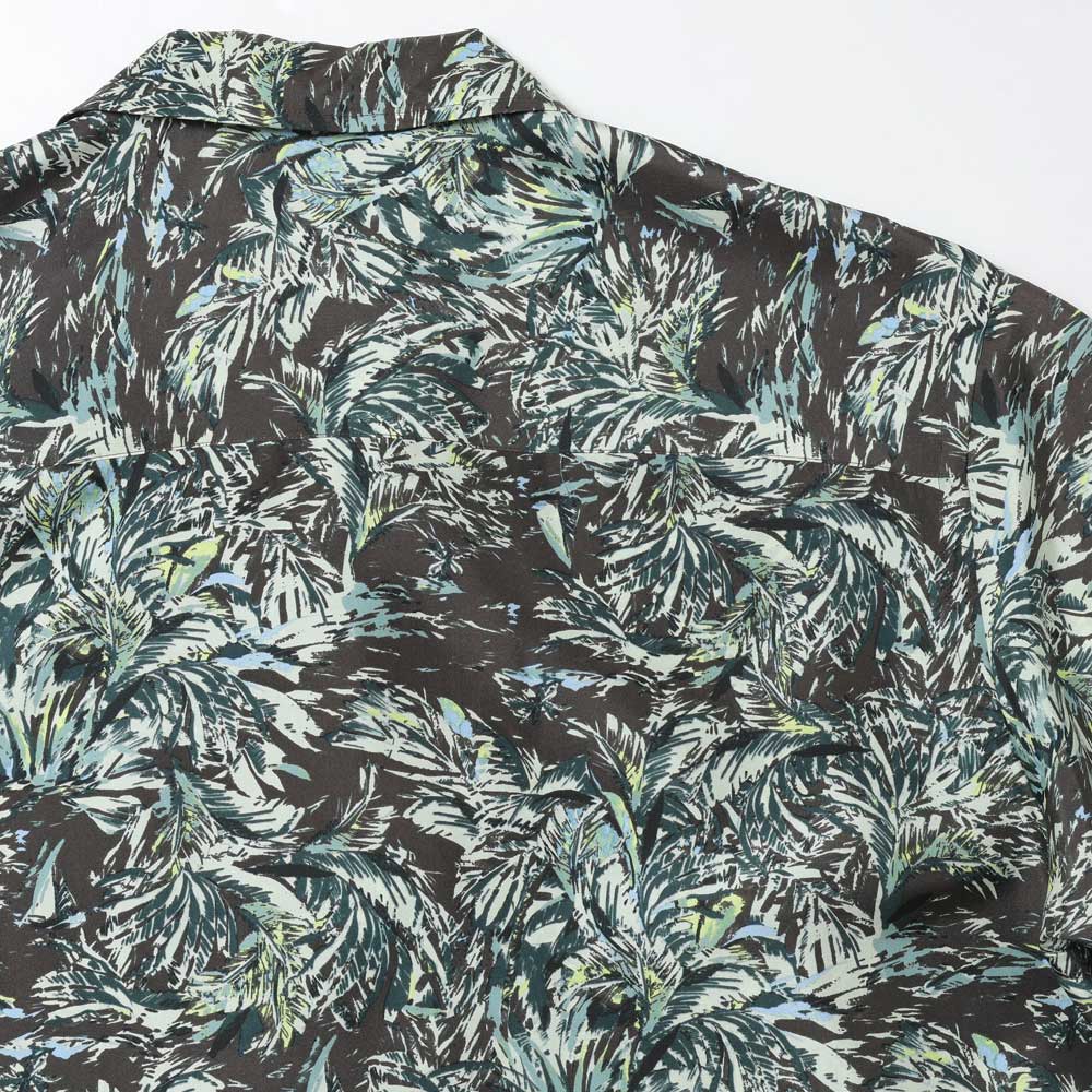 PRINTED AIRY SILK HALF-SLEEVED SHIRT
