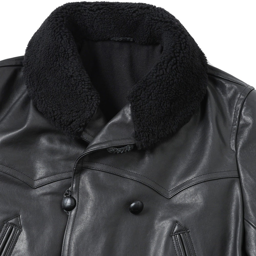 ラムレザー カナディアンコート