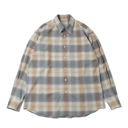 SUPER LIGHT WOOL CHECK SHIRT