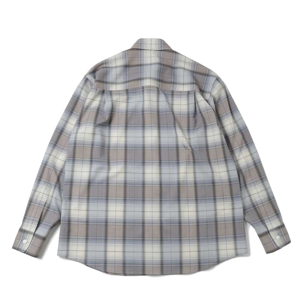 AURALEE) SUPER LIGHT WOOL CHECK SHIRT (A26SS01LC) | AURALEE