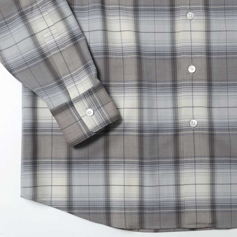 SUPER LIGHT WOOL CHECK SHIRT