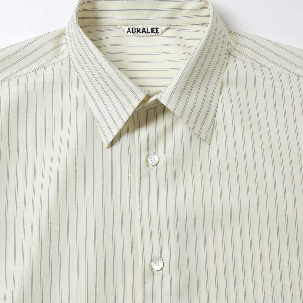 SUPER FINE WOOL STRIPE SHIRT