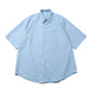 WASHED FINX TWILL BIG HALF SLEEVED SHIRT