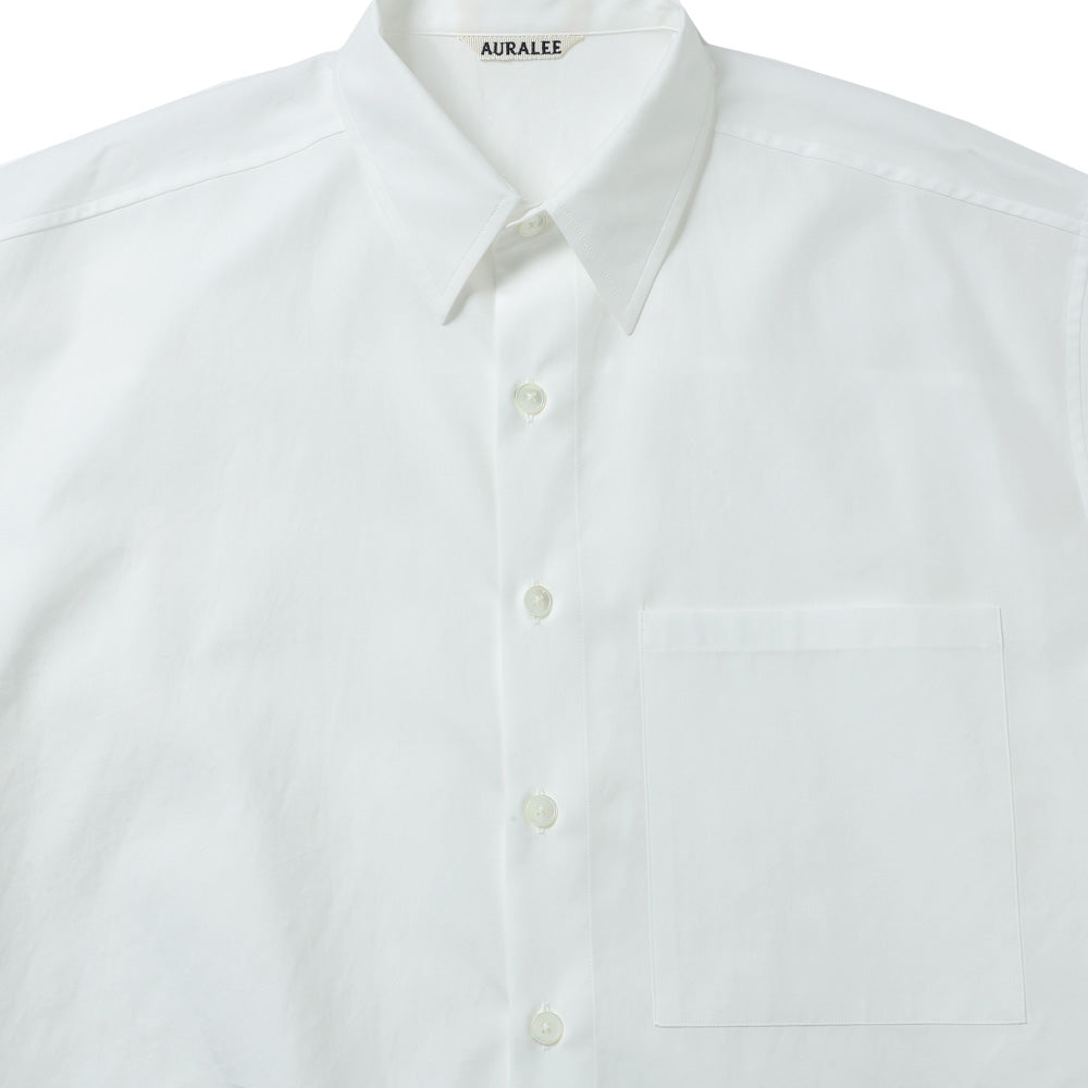 WASHED FINX TWILL BIG HALF SLEEVED SHIRT