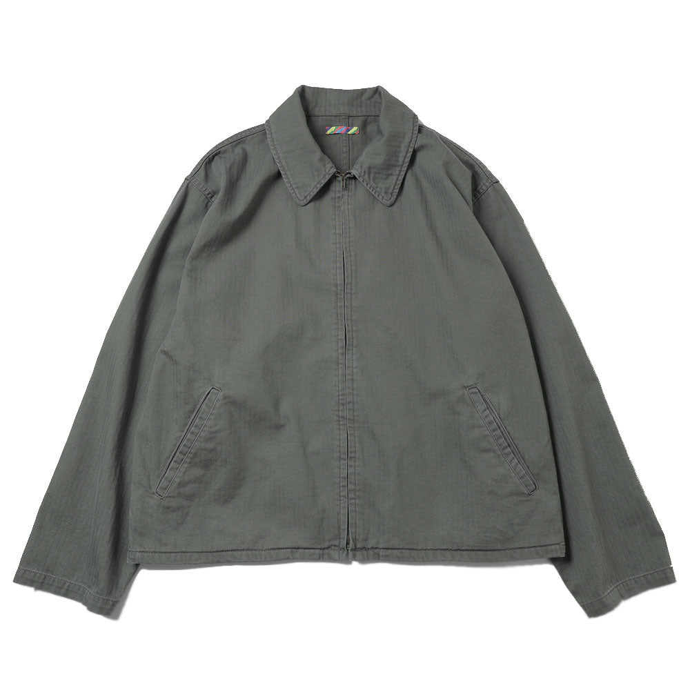 HERRINGBONE ZIP JACKET