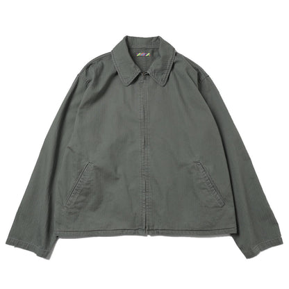 HERRINGBONE ZIP JACKET