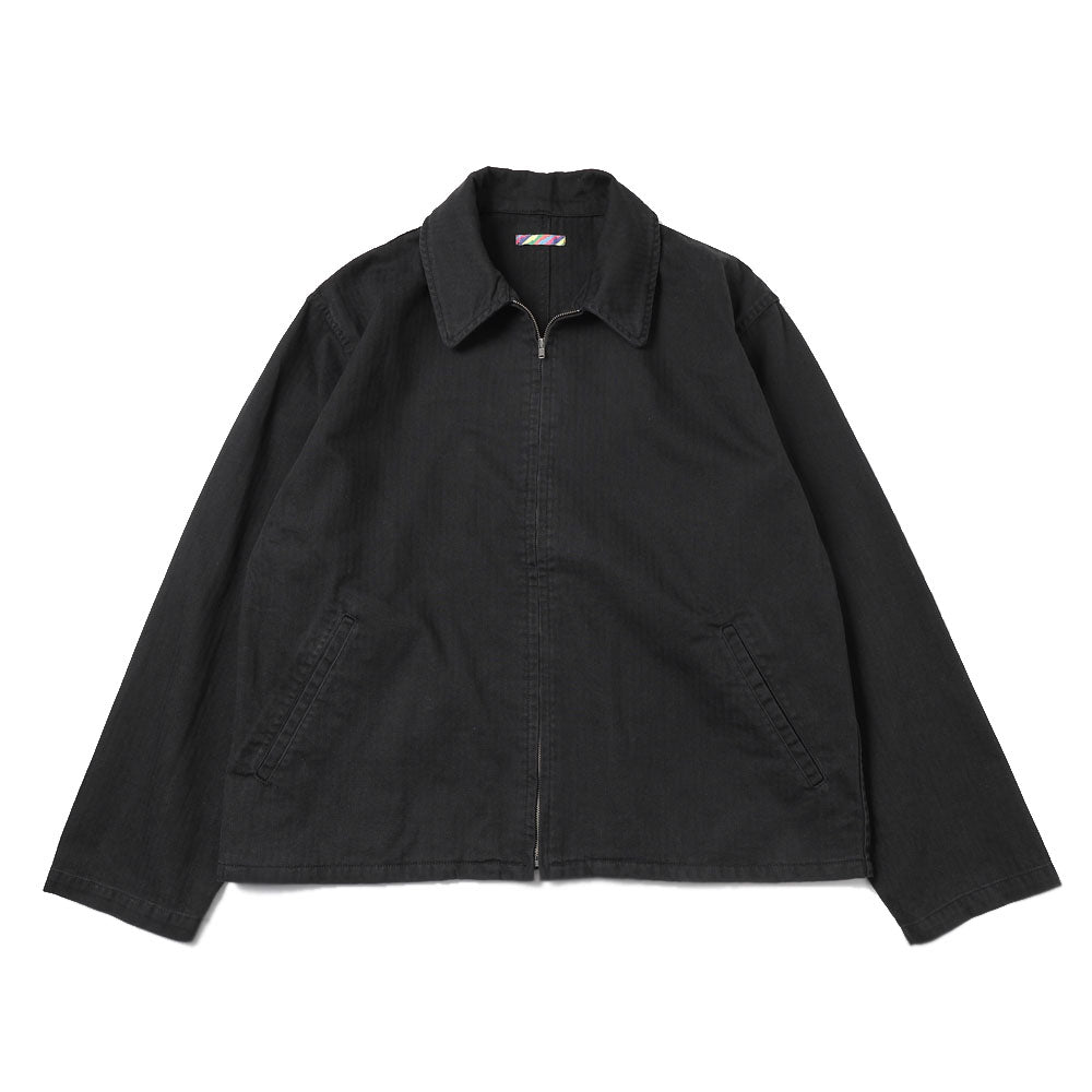 HERRINGBONE ZIP JACKET