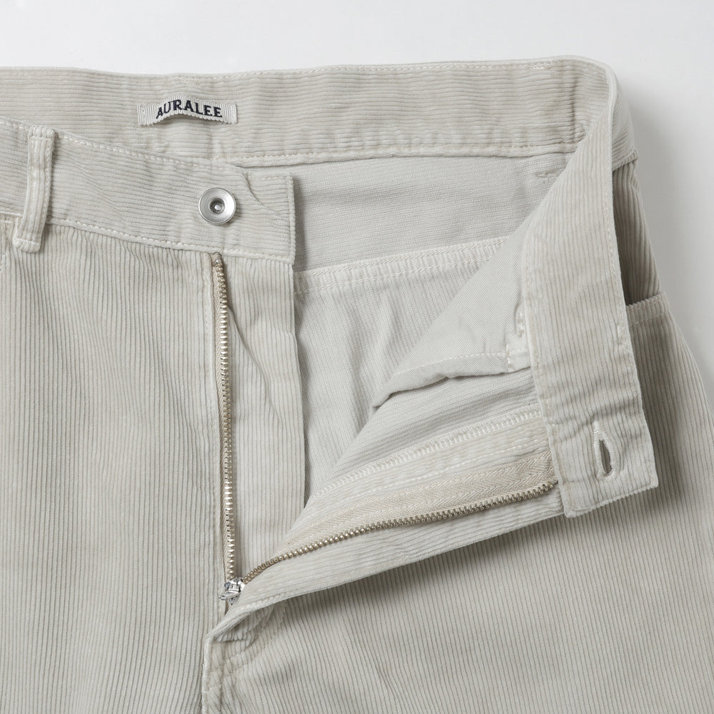 AURALEE(オーラリー) GARMENT-DYED FINX CORDUROY 5P WIDE PANTS