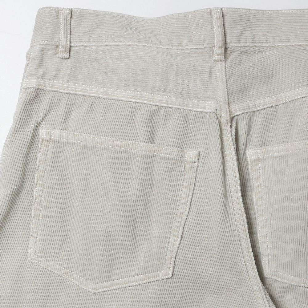 GARMENT-DYED FINX CORDUROY 5P WIDE PANTS