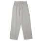 FADED HARD TWIST BROWN DENIM WIDE PANTS
