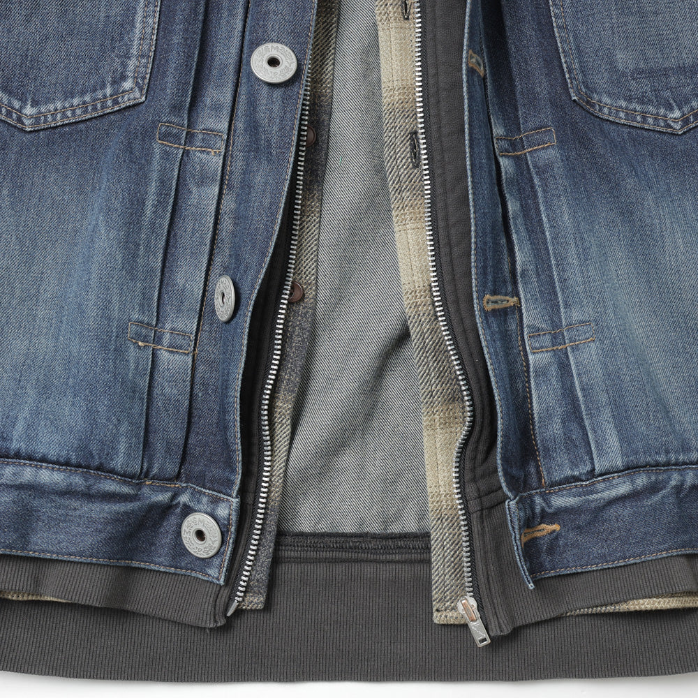 Triple Layered Denim Jacket