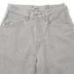 FADED HARD TWIST BROWN DENIM WIDE PANTS