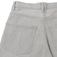 FADED HARD TWIST BROWN DENIM WIDE PANTS
