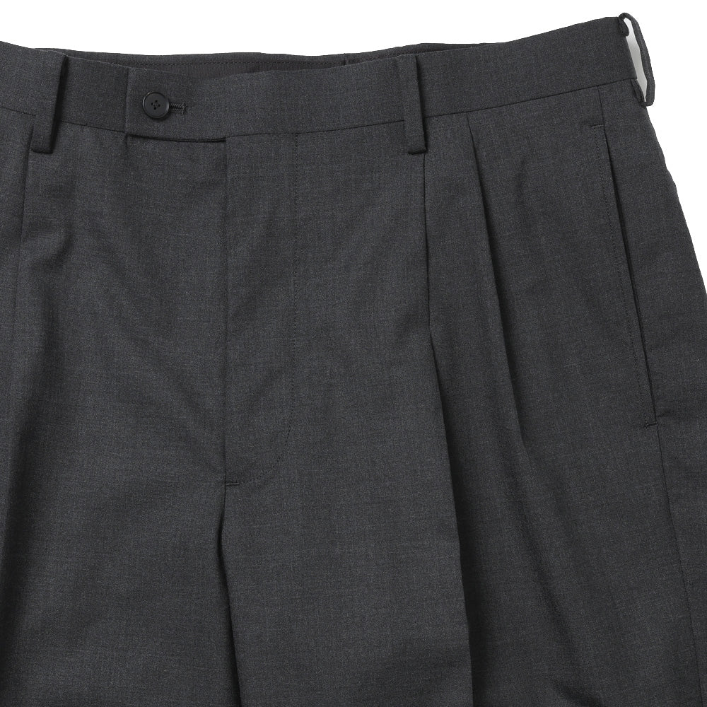 AURALEE) ULTRA FINE TROPICAL WOOL TWO-TUCK SLACKS (A26SP02MT