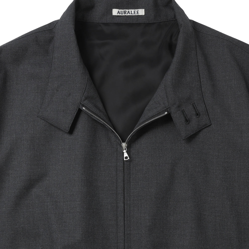 AURALEE) ULTRA FINE TROPICAL WOOL ZIP BLOUSON (A26SB01MT