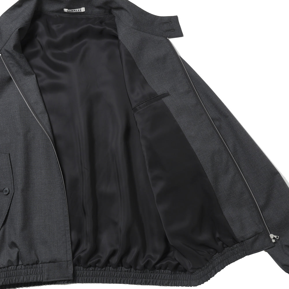 AURALEE) ULTRA FINE TROPICAL WOOL ZIP BLOUSON (A26SB01MT