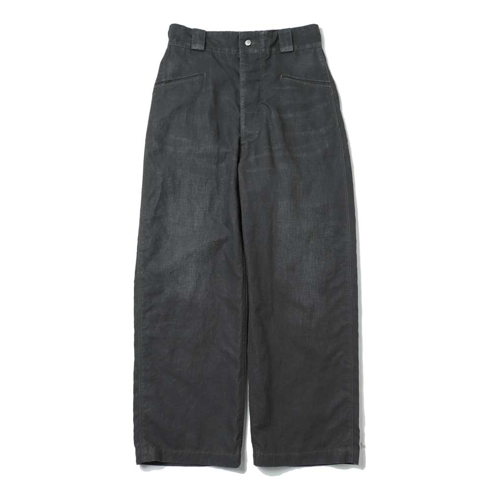 Vintage Black Linen Trousers
