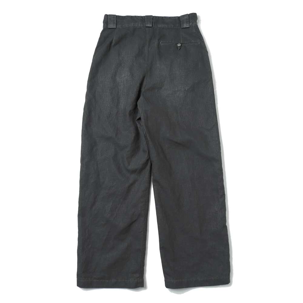 Vintage Black Linen Trousers