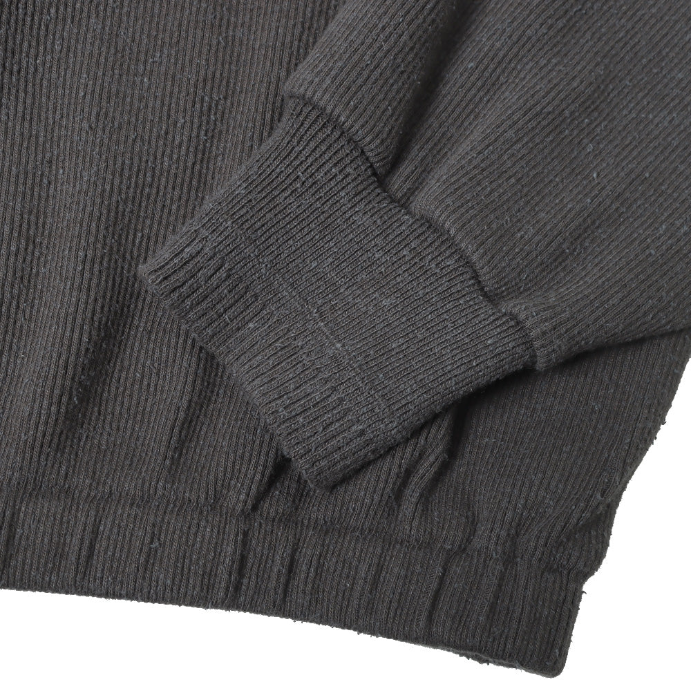 QUATER ZIP SILK NEP RIBED SHIRTS