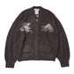 Brushed knit cardigan (Dragon and Tiger pattern)