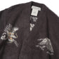 Brushed knit cardigan (Dragon and Tiger pattern)