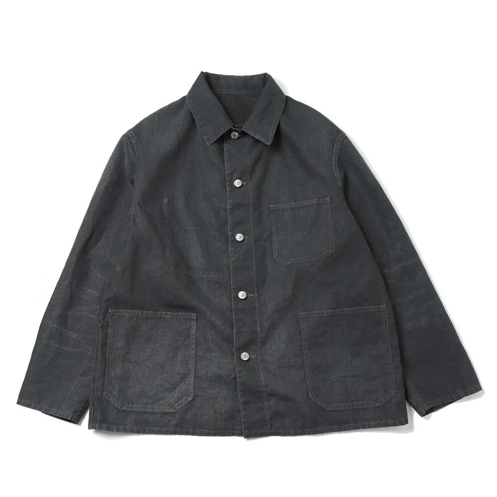 Vintage Black Linen Coverall
