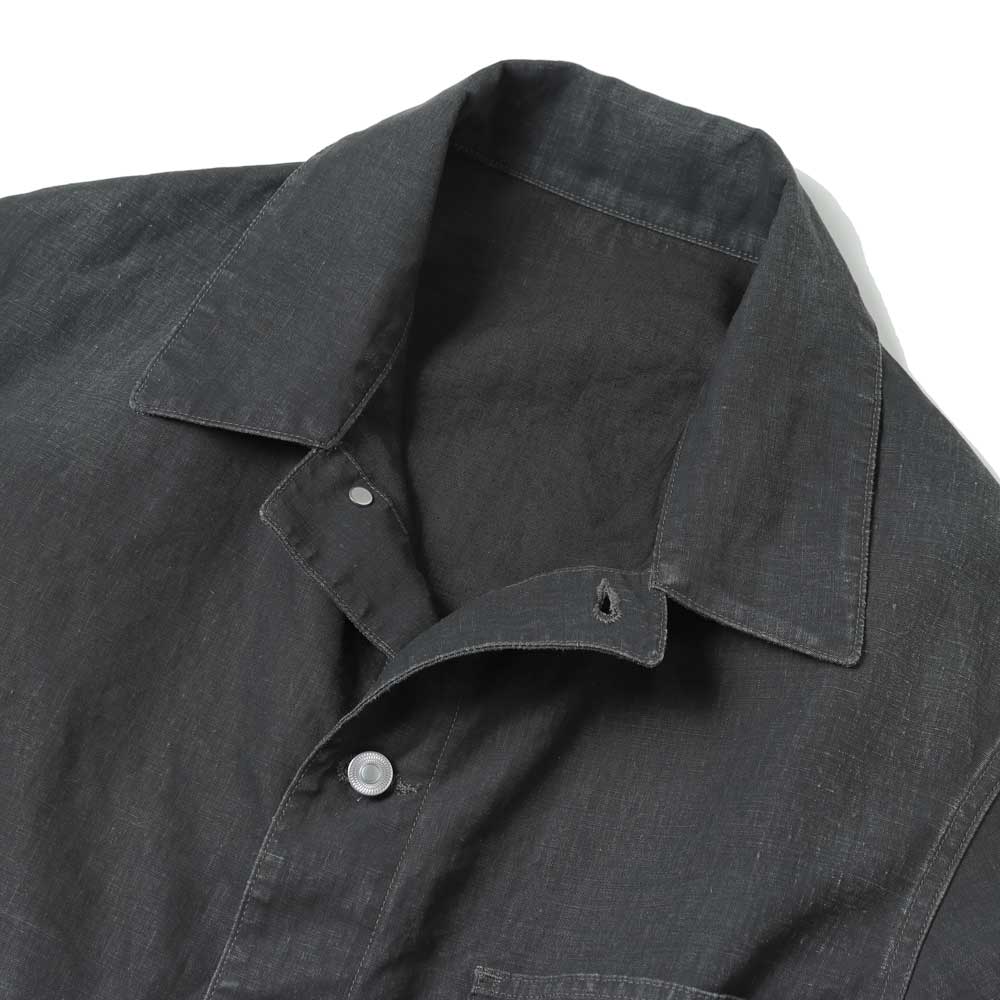 Vintage Black Linen Coverall