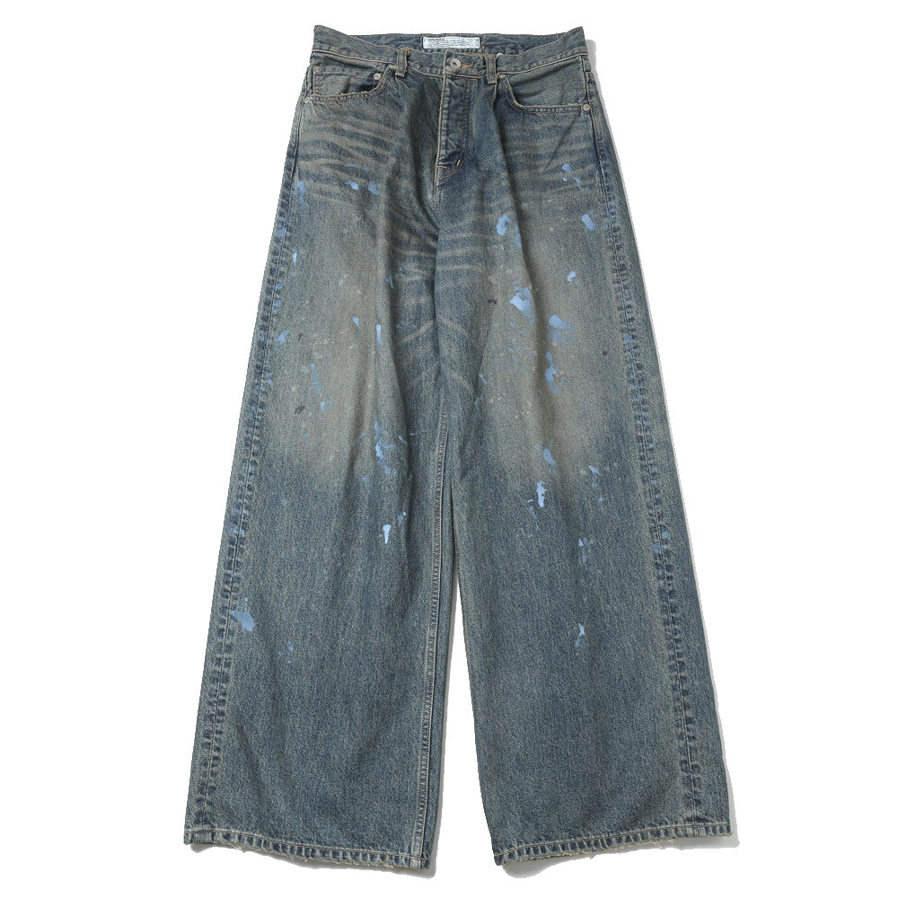 Paint Denim Wide Pants