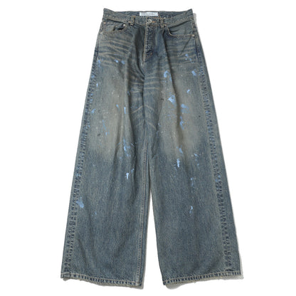 Paint Denim Wide Pants