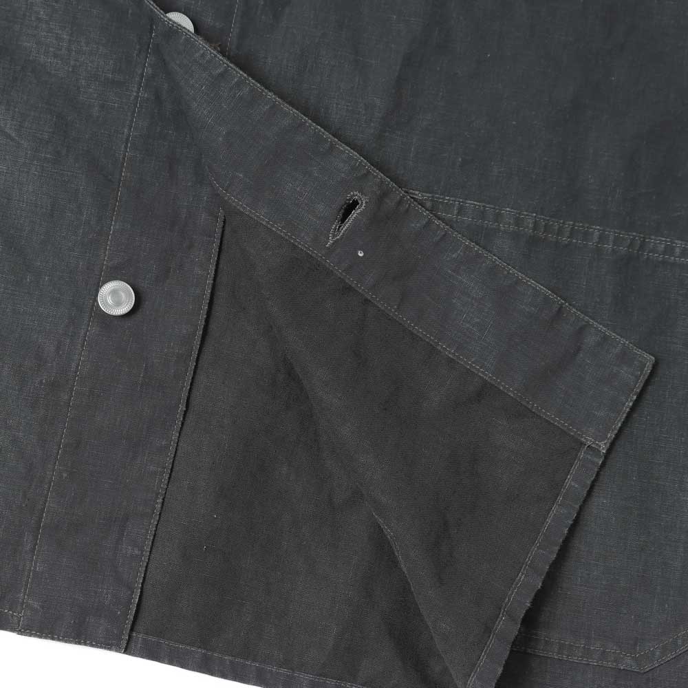 Vintage Black Linen Coverall