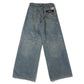 Paint Denim Wide Pants