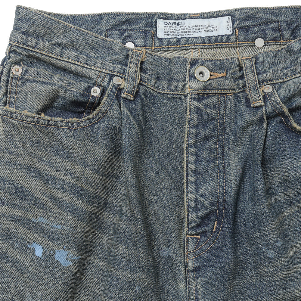 Paint Denim Wide Pants