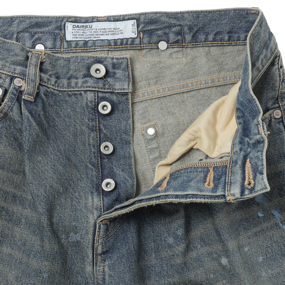DAIRIKU(ダイリク)Paint Denim Wide Pants (26SS D8) | DAIRIKU