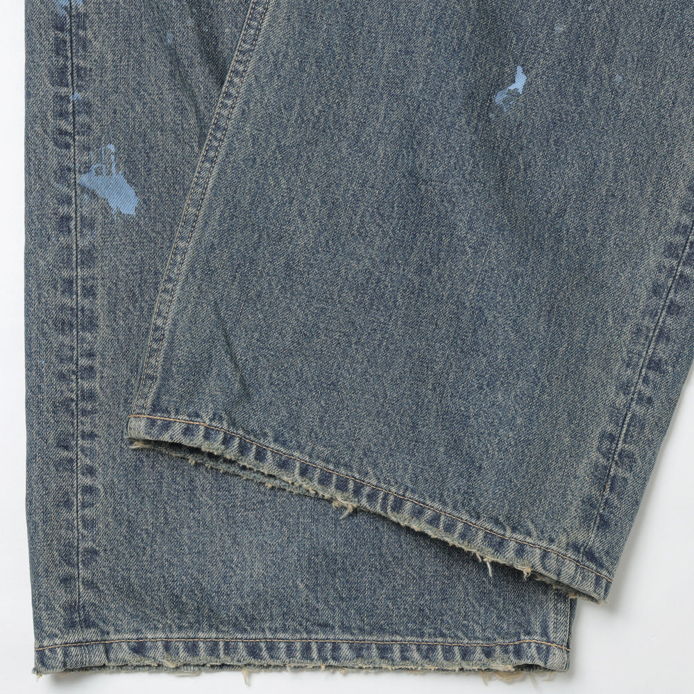 Paint Denim Wide Pants