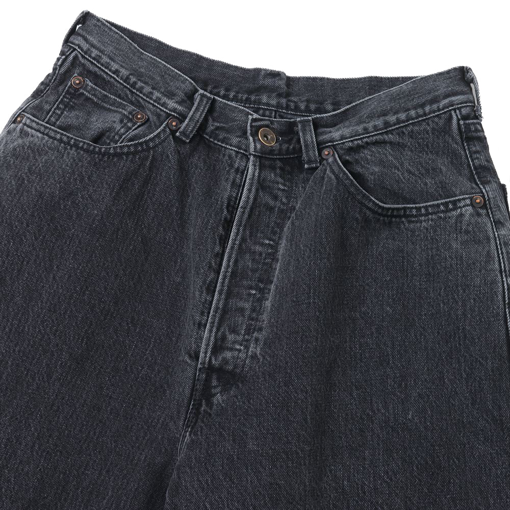 COCOON FIT JEANS ORGANIC COTTON 13.5oz SELVEDGE DENIM (FADED BLACK)