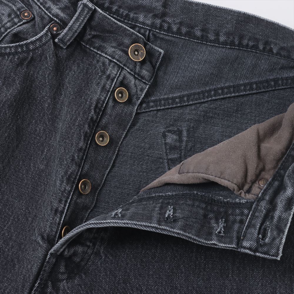 COCOON FIT JEANS ORGANIC COTTON 13.5oz SELVEDGE DENIM (FADED BLACK)
