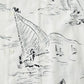 ORIGINAL PRINTED OPEN COLLAR SHIRTS(MARINE)L/S
