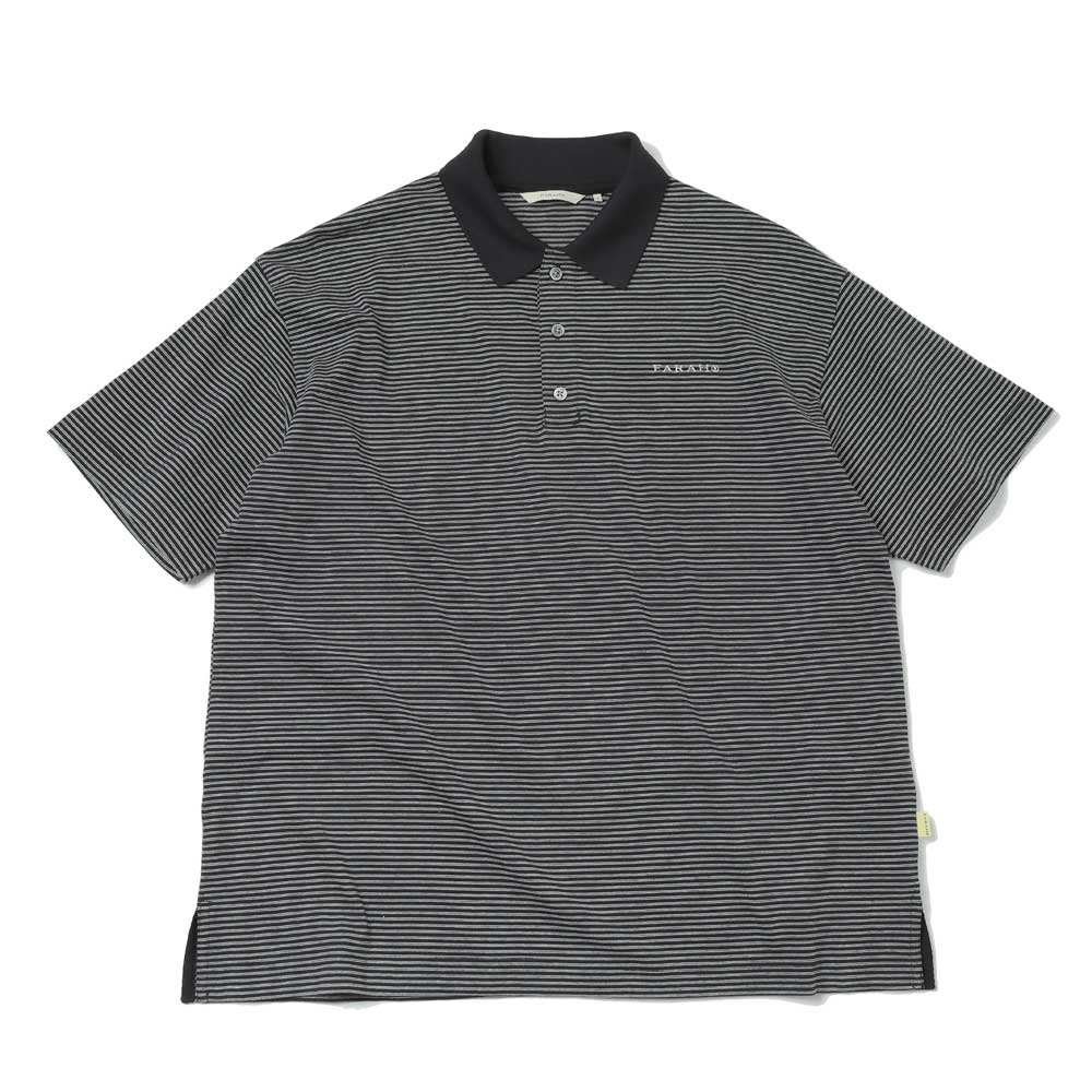 Multi Striped Polo Collar S/S Tee