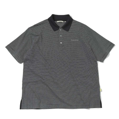 Multi Striped Polo Collar S/S Tee