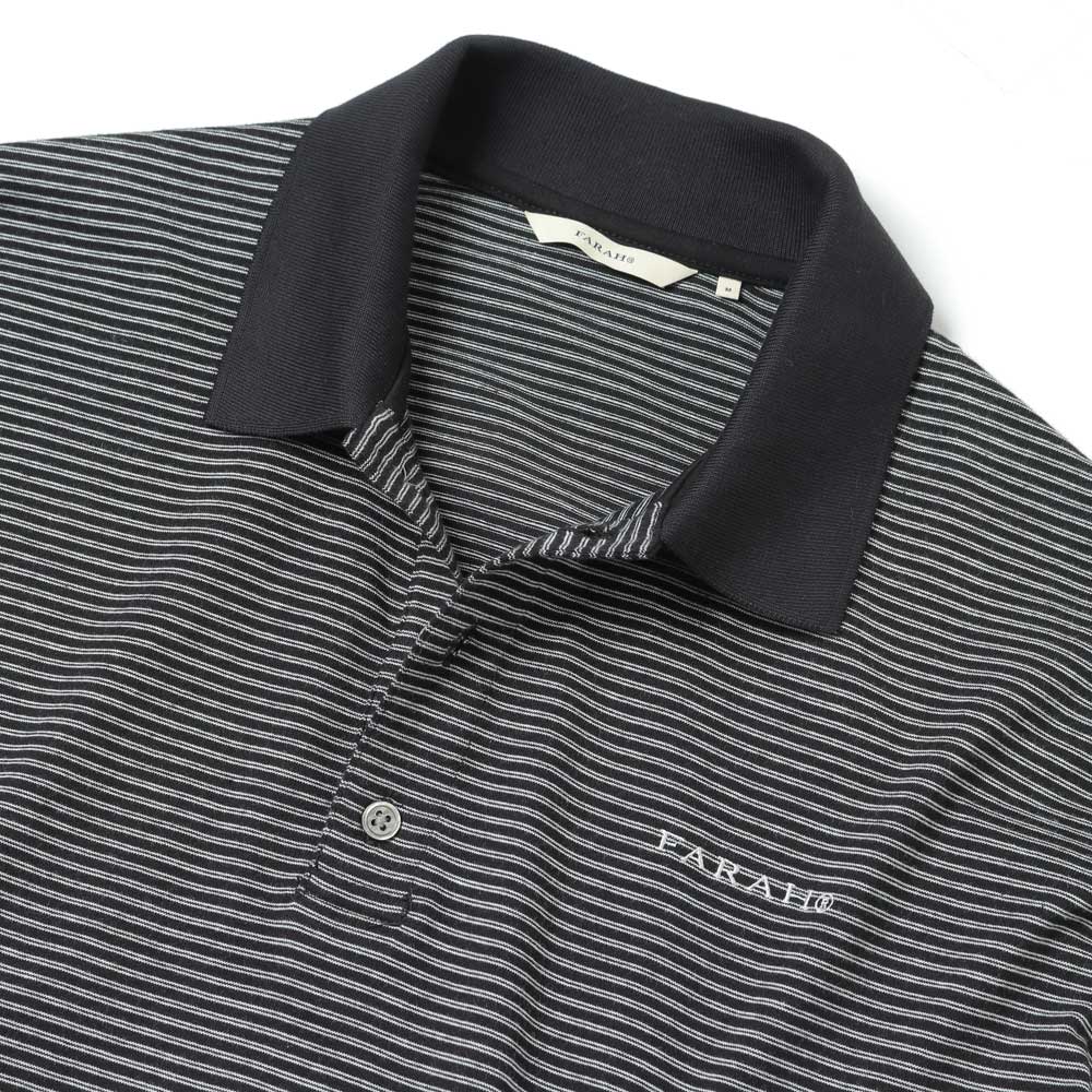 Multi Striped Polo Collar S/S Tee