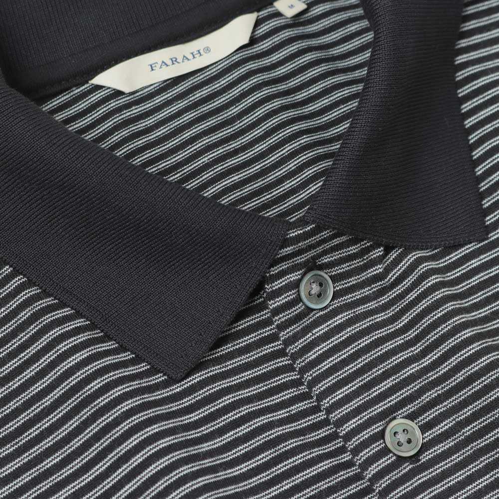 Multi Striped Polo Collar S/S Tee