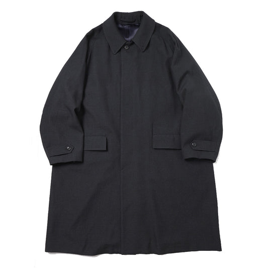 RAGLAN SLEEVE COAT TUMBLED WOOL SERGE