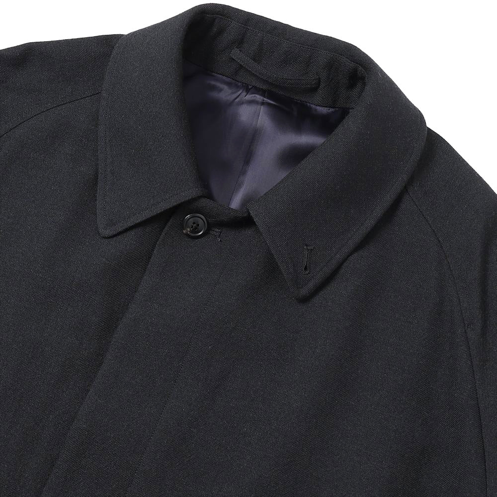 RAGLAN SLEEVE COAT TUMBLED WOOL SERGE