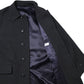 RAGLAN SLEEVE COAT TUMBLED WOOL SERGE
