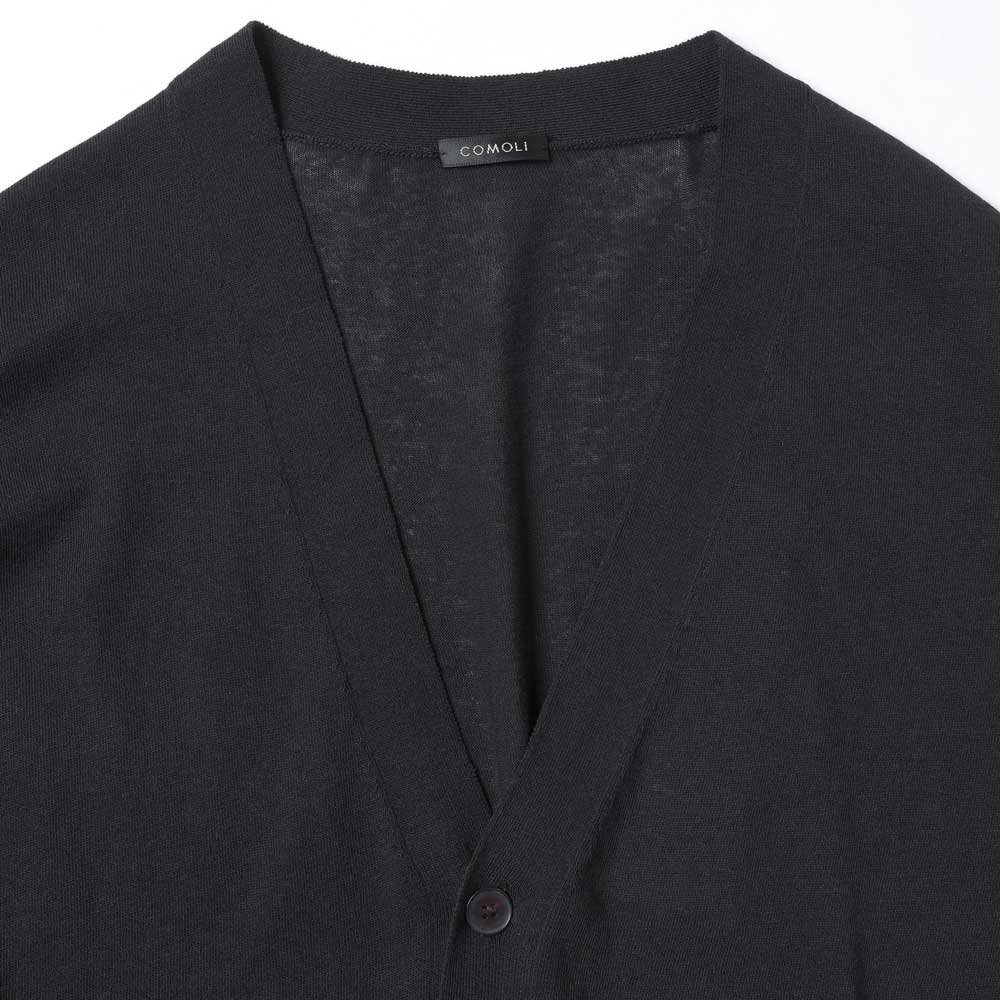 COMOLI) Cotton V-Neck Cardigan (D01-06012) | COMOLI / Knit